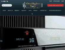 Tablet Screenshot of onahighernote.com